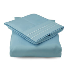 Lime Linen Duvet Cover, Queen Blue