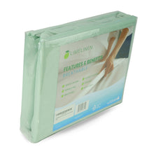 Lime Linen Duvet Cover, King White