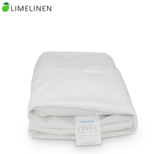 Lime Linen Mattress protector, Twin