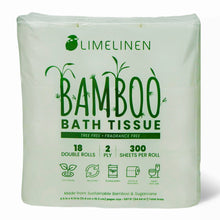 LIMELINEN Bamboo Toilet Bath Tissue, Biodegradable, Eco Friendly Soft 72 Rolls
