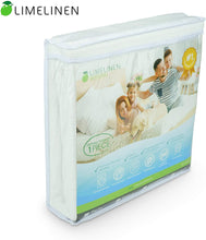 Lime Linen Mattress protector, King